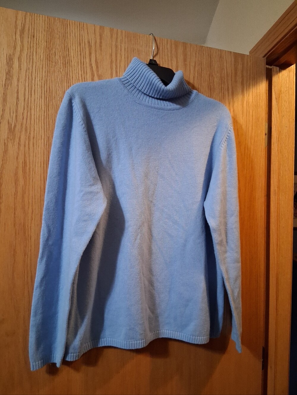 knit turtleneck sweater from L.L. Bean crafted from a blend of 80% lambswool